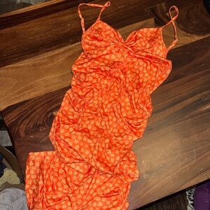 Amazon viral Orange Floral dress